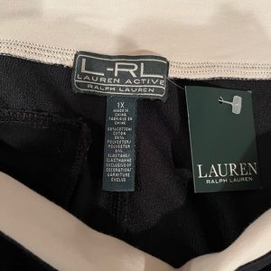 WOMEN’S (NWT) “RALPH LAUREN ACTIVE” BLACK PULL ON ACTIVE PANT SIZE 1X